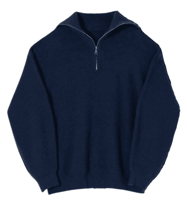 Áo Len Nam Cổ Bẻ Khóa Zip THOMAS The Glide Quarter-Zip Form Regular Len Cotton Sợi Tre Cao Cấp