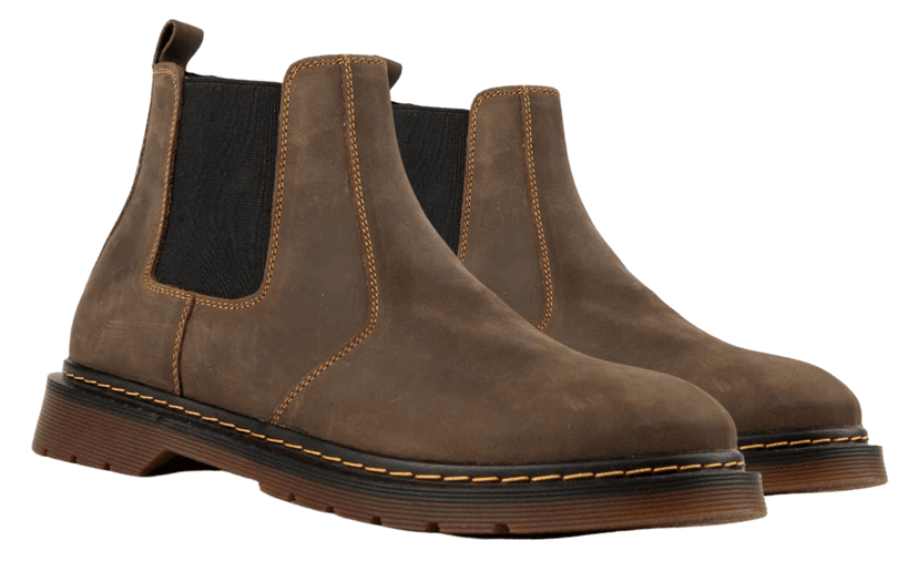 Giày Nam Công Sở Raffini Chelsea Boot ver 2.0 Màu Camel Da Bò Thật Thiết Kế Thủ Công