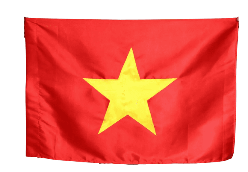 Cờ Tổ Quốc vải phi bóng chuẩn tỷ lệ