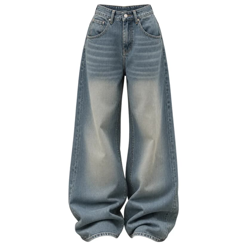 Quần Jean Ống Rộng Suông Basic MIAA Ống 30-33cm Dễ Mix Đồ Năng Động,Quần Jean Ver.3 Dài chất liệu Denim form nam nữ