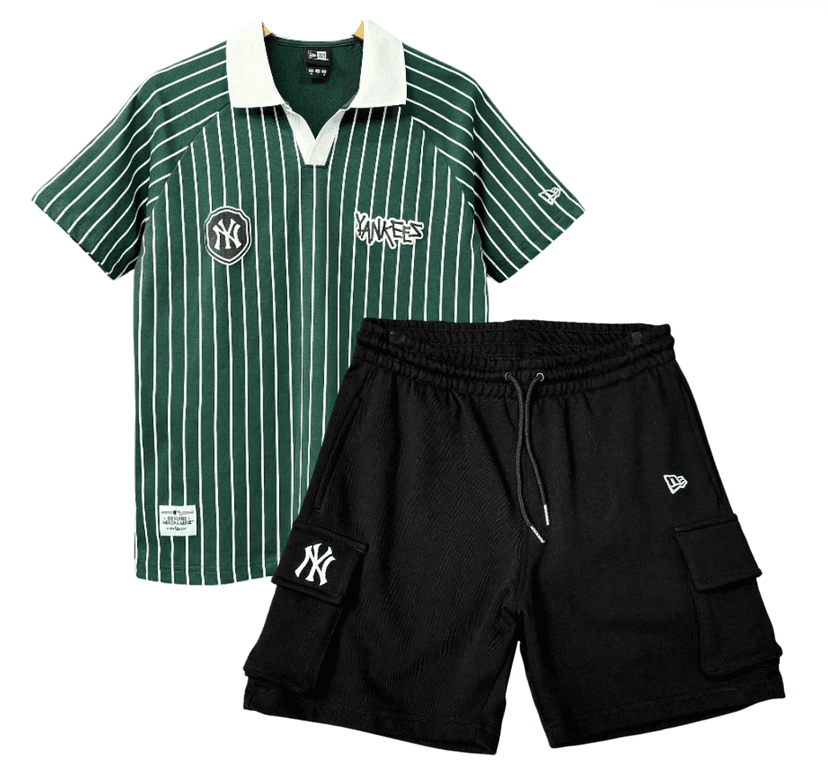 ÁO POLO NY XANH LÁ SỌC YANKEES SỐ 7