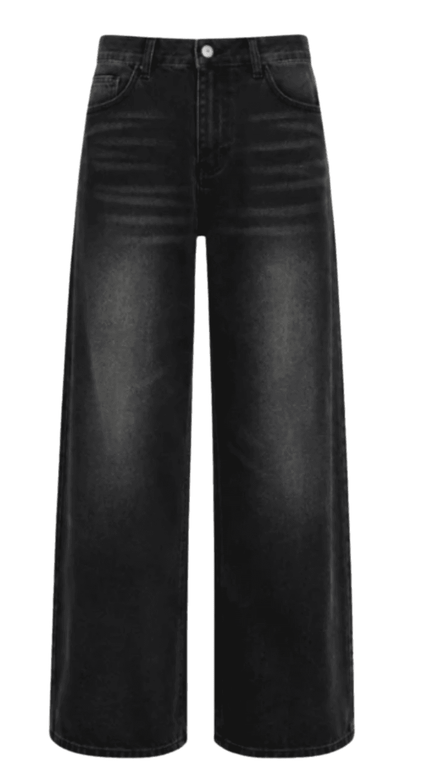 Quần Jean Nam Dáng Baggy ,Ống Suông Retro Smoke 2 Màu Chất Vải Dày Dặn - JEANSKTMAN