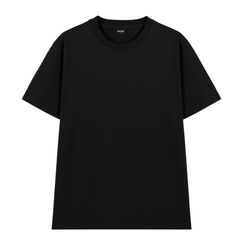 Áo thun trơn nam cotton cổ tròn big size Cotton 250gsm GEMME MEN 55 - 150kg chuẩn form Unisex