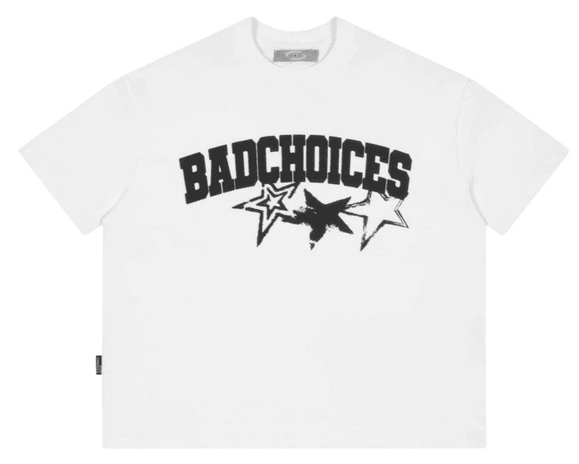 Bad Choices | Áo thun Star Graphic Tee in chữ form Boxy