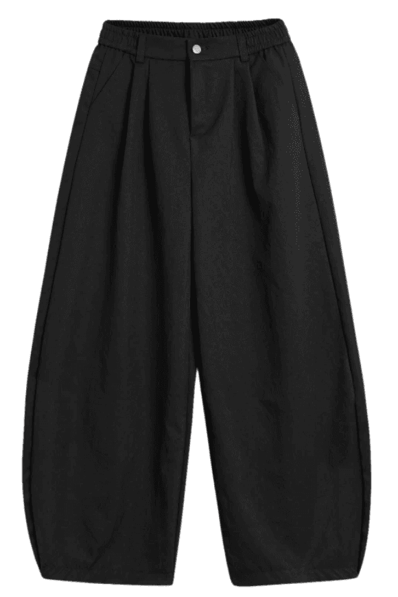 Quần Kaki ống rộng cong Dehood form rộng chất kaki mềm mịn không nhăn cạp khoá chun