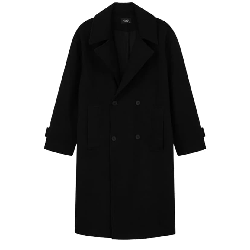 Áo khoác Măng Tô ROWAY chất liệu dạ ép, dày dặn, đứng form | Over Coat