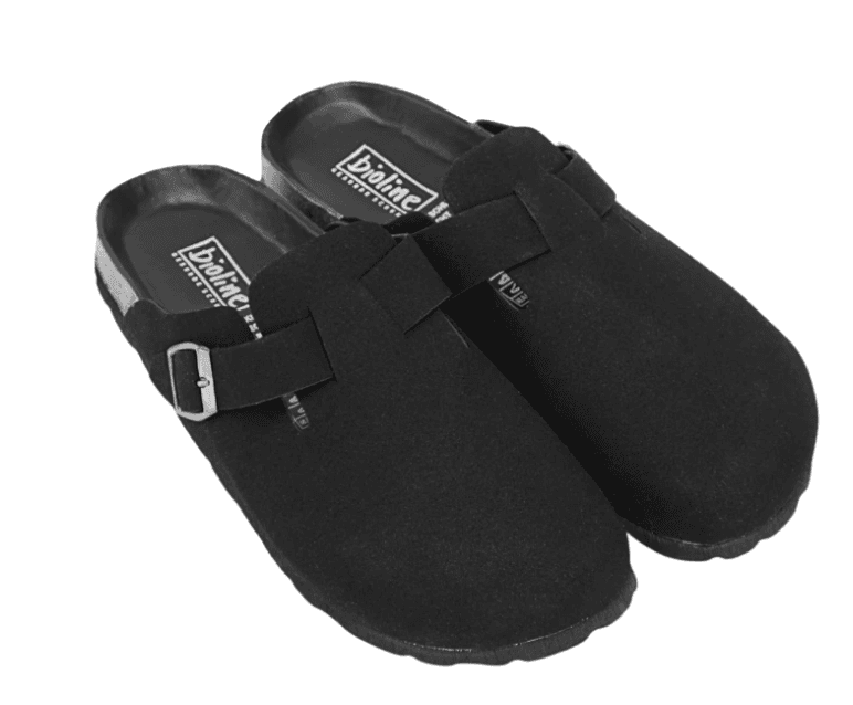 Dép Sục Đế Trấu Birken Boston quai Da Lộn Thương Hiệu BIOLINE