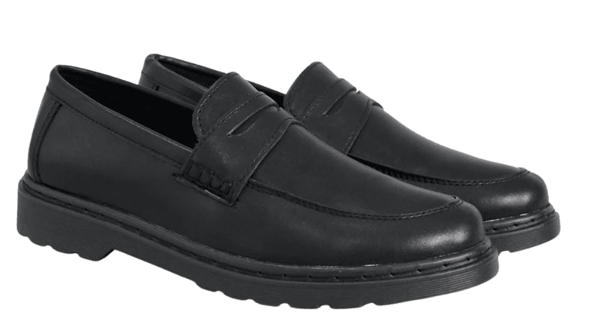Giày da nam penny loafer đen