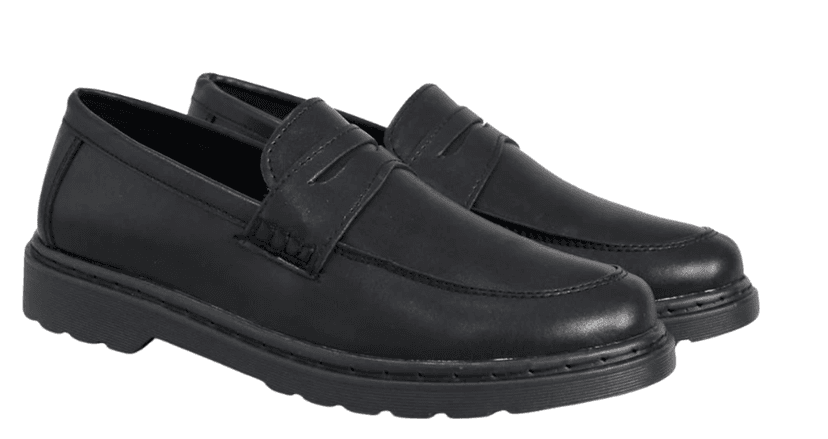 Giày da nam penny loafer đen