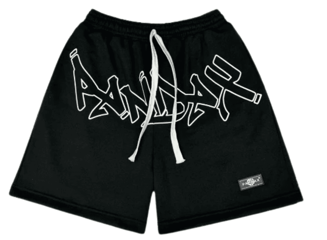 Quần short nỉ nam big size local brand Pandax signature ngắn lưng thun ống rộng