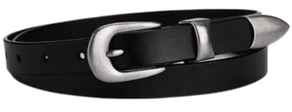 REBELT Y2K - Thắt lưng nam nữ bản nhỏ y2k da thật kiểu Hàn Quốc bản nhỏ 2.3 1.8cm TLD028
