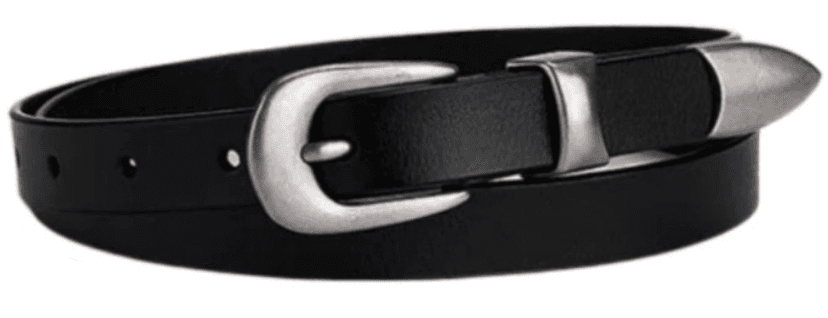 REBELT Y2K - Thắt lưng nam nữ bản nhỏ y2k da thật kiểu Hàn Quốc bản nhỏ 2.3 1.8cm TLD028
